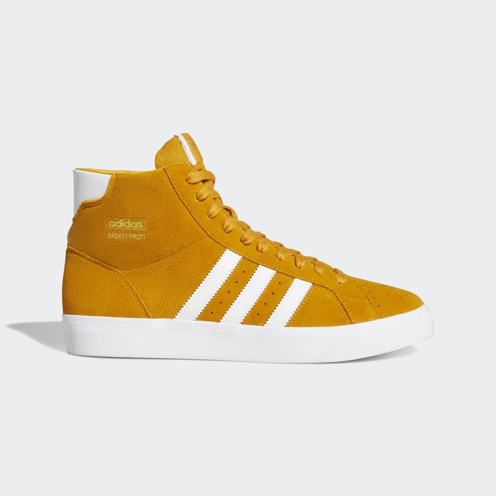 Originals Adidas Basket Profi Dama Romania - Galbeni/Albi/Aurii Metal FW3103